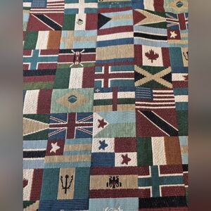 World Flags Upholstery Fabric 23.5x53 – Global Flag Print Decor Material